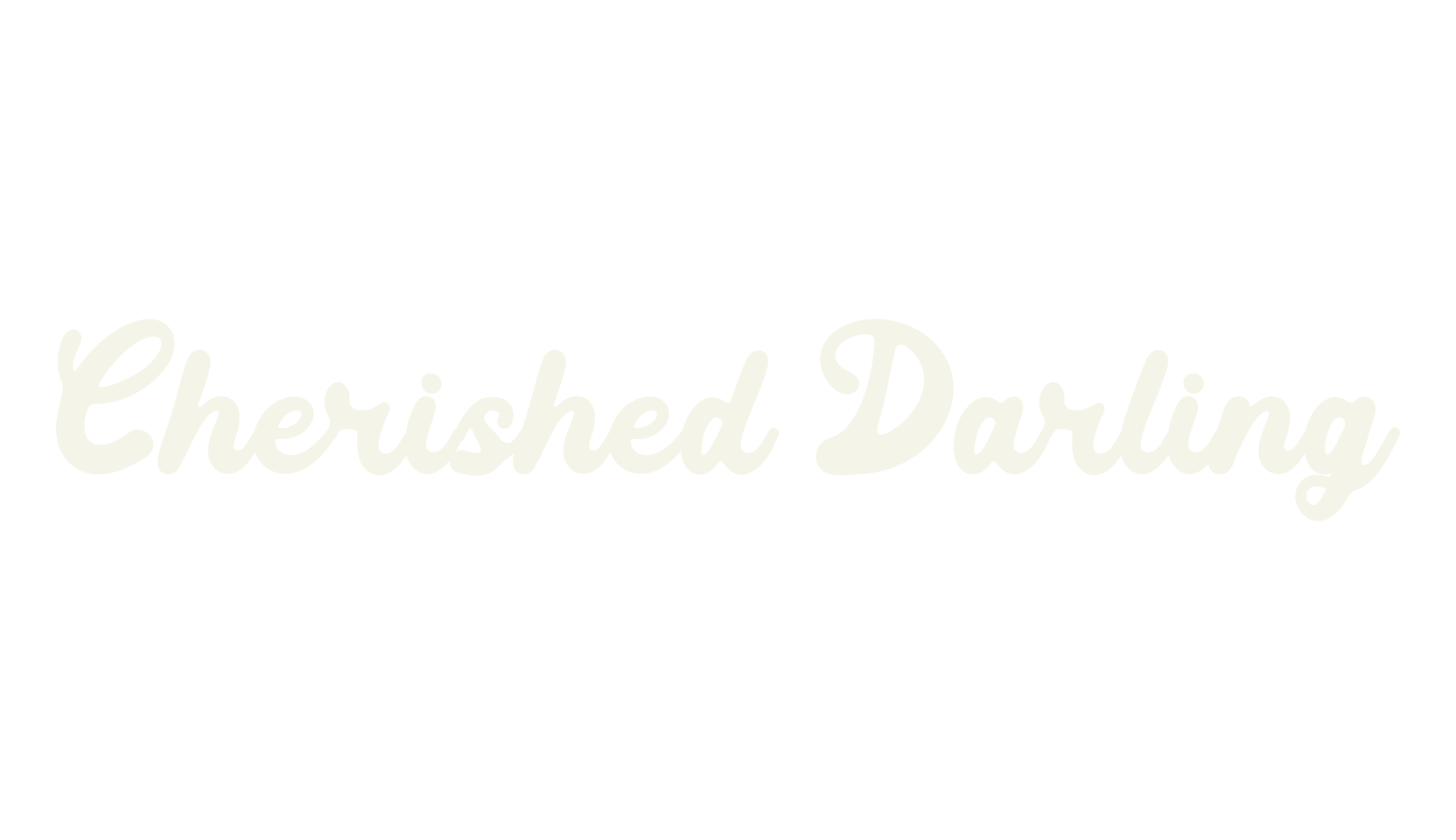 Cherished Darling, typography font preview