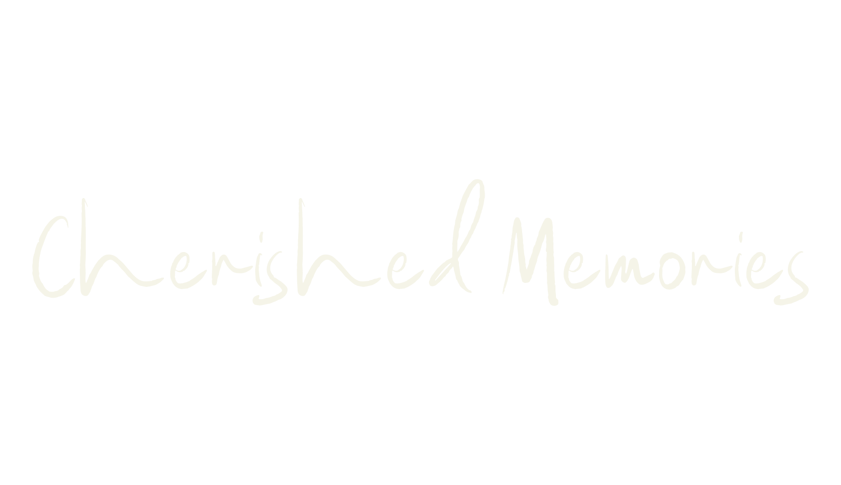 Cherished Memories, handwritten font preview