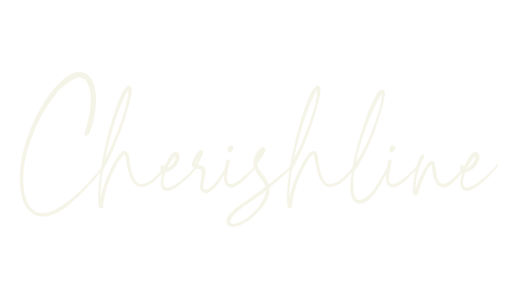 Cherishline, cursive font preview