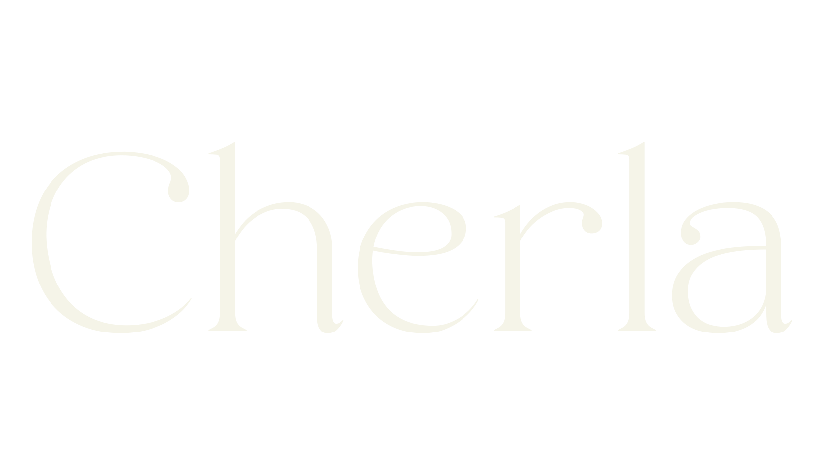 Cherla, serif font preview