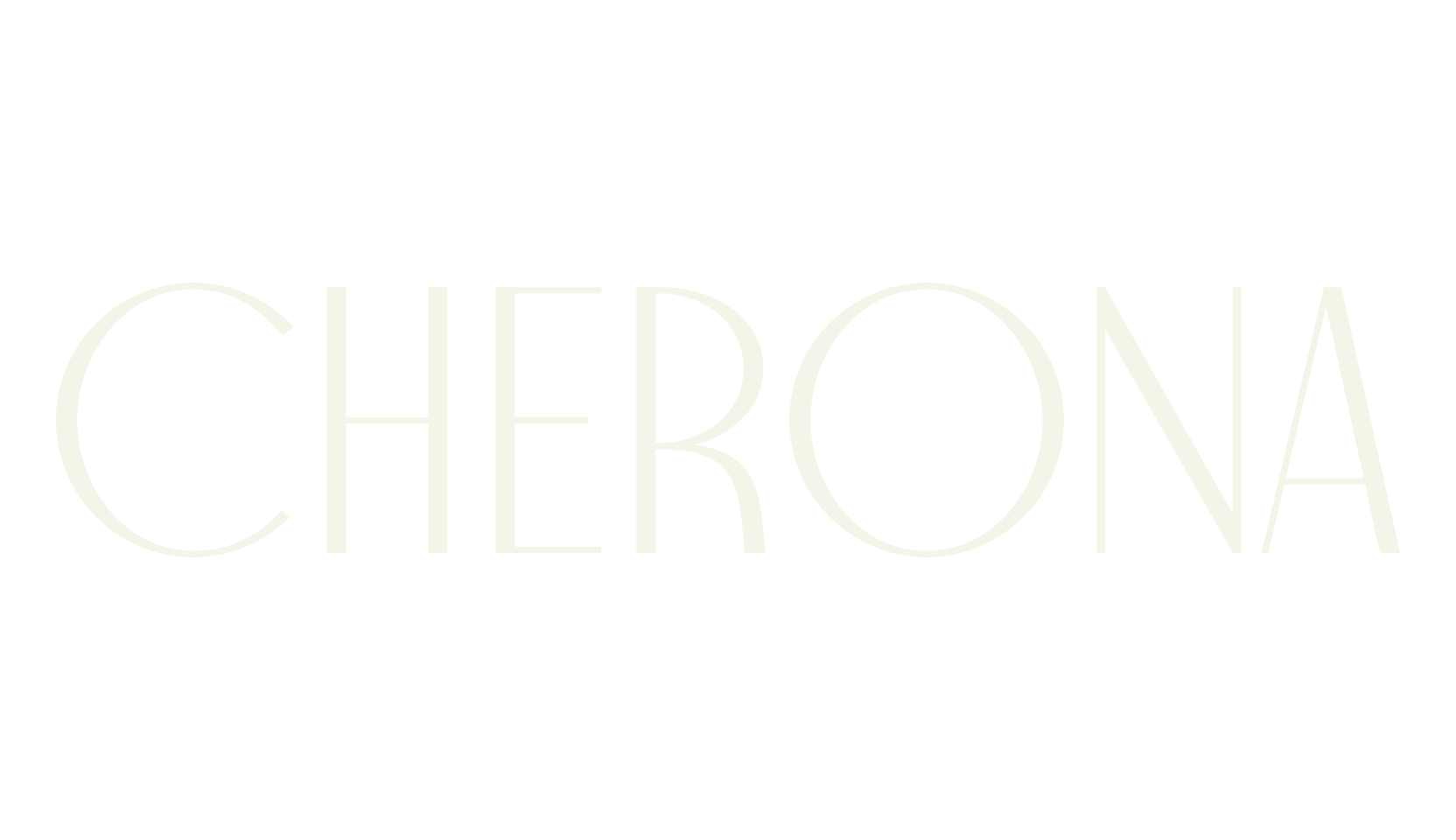 Cherona, logo font preview