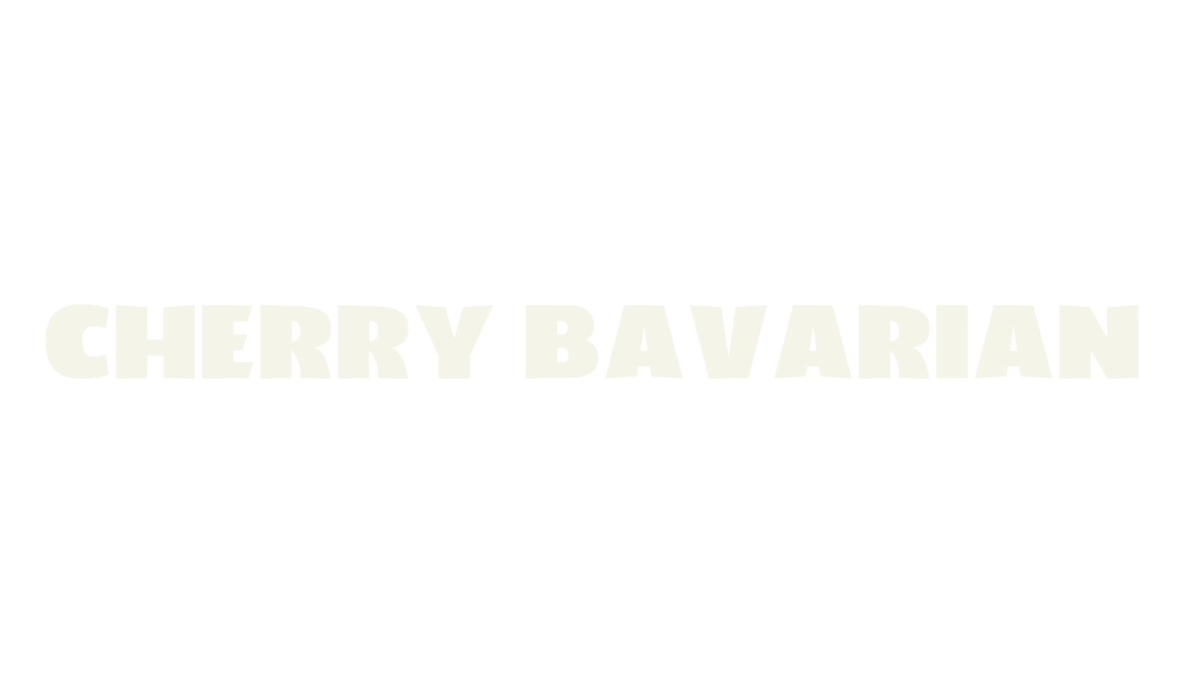Cherry Bavarian, bold font preview