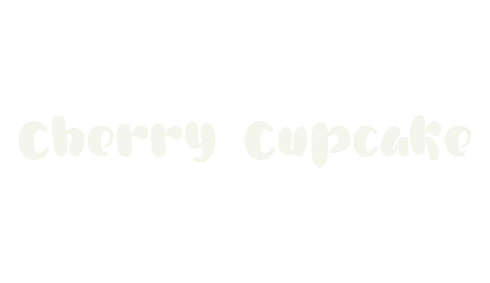 Cherry Cupcake, thick font preview