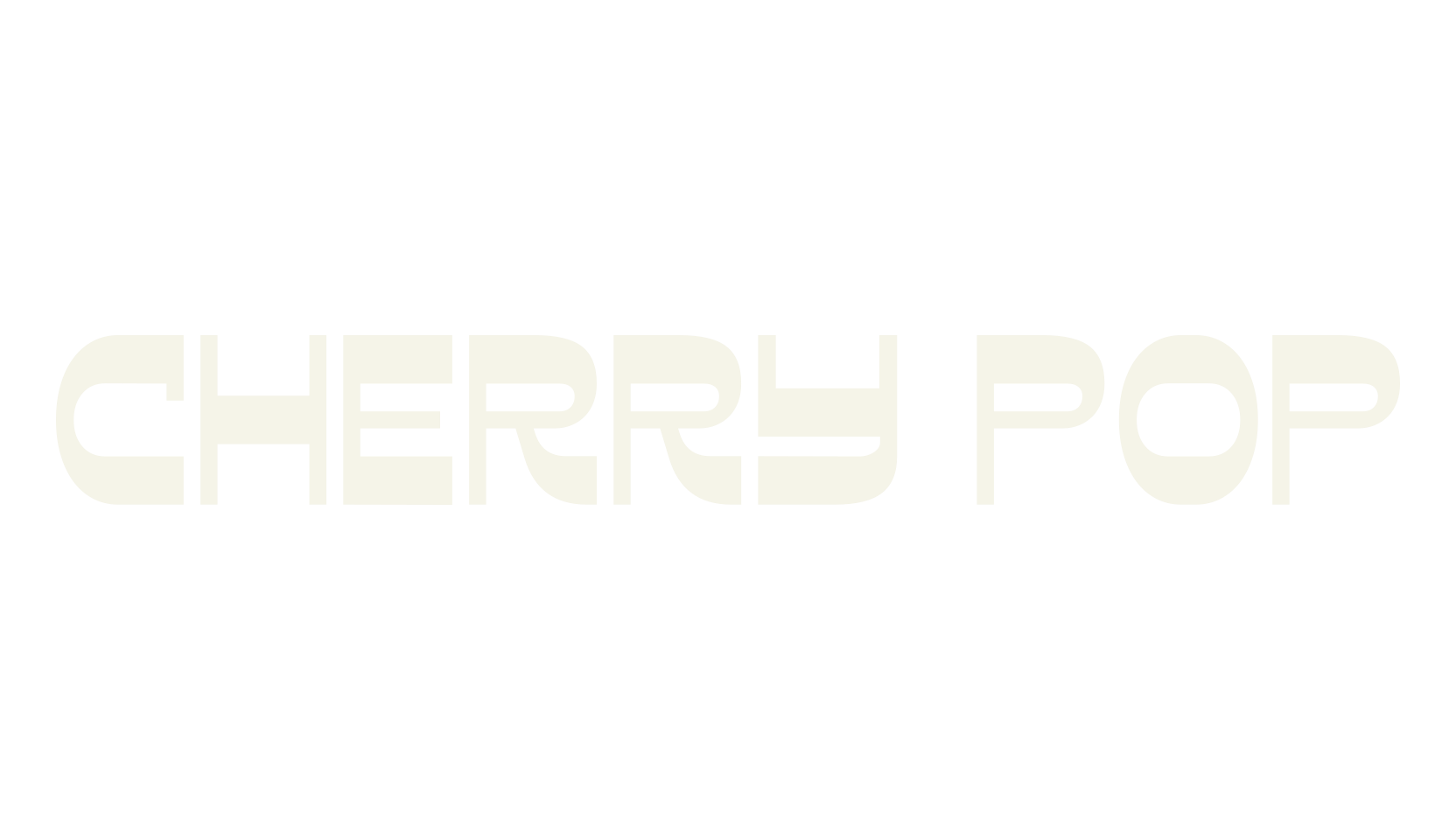 Cherry Pop, retro font preview