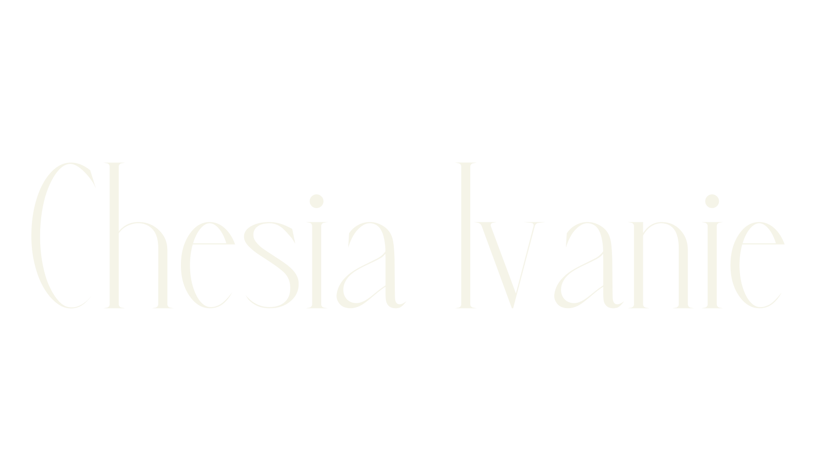 Chesia Ivanie, elegant font preview
