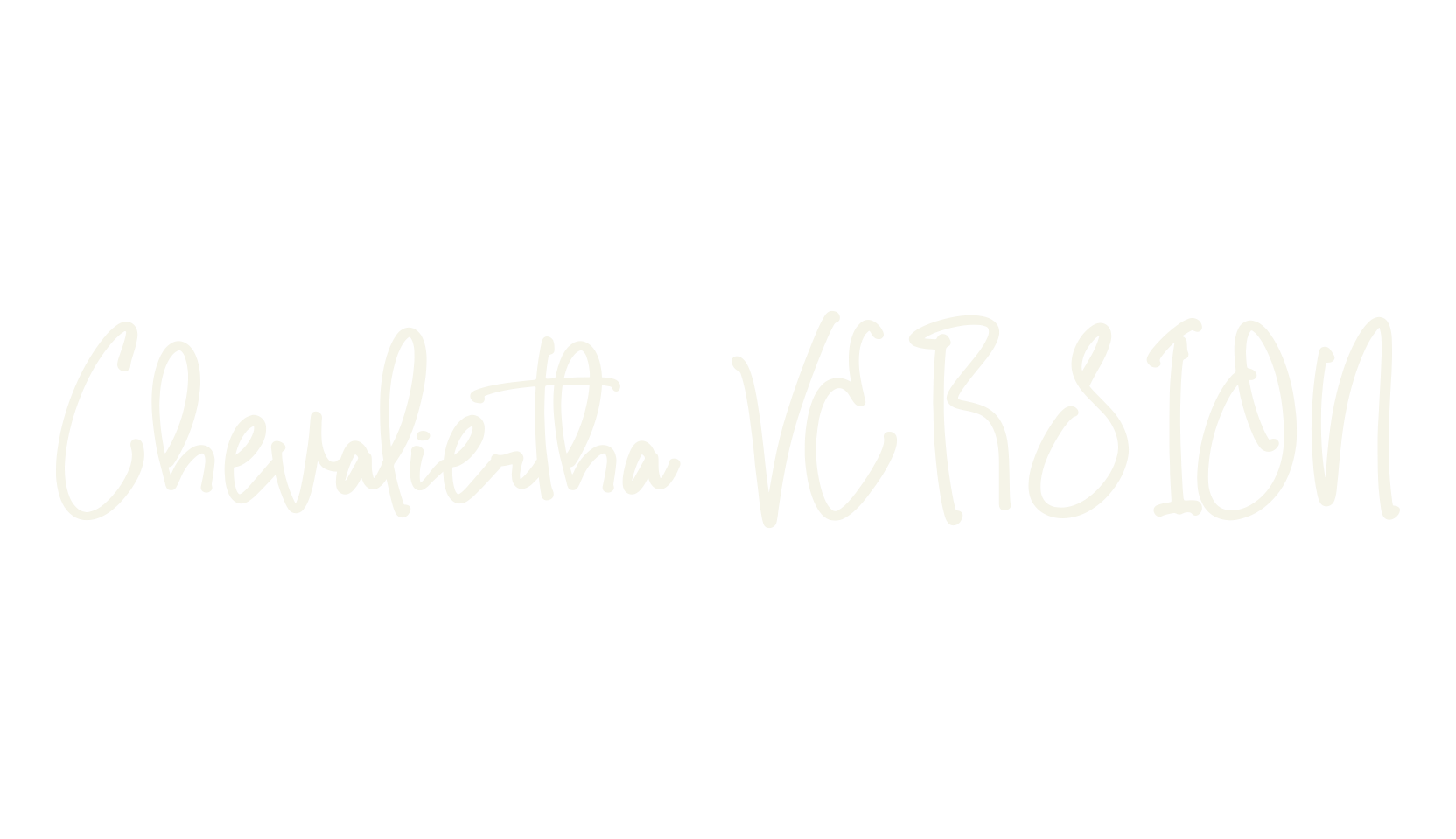 Chevaliertha VERSION, script font preview