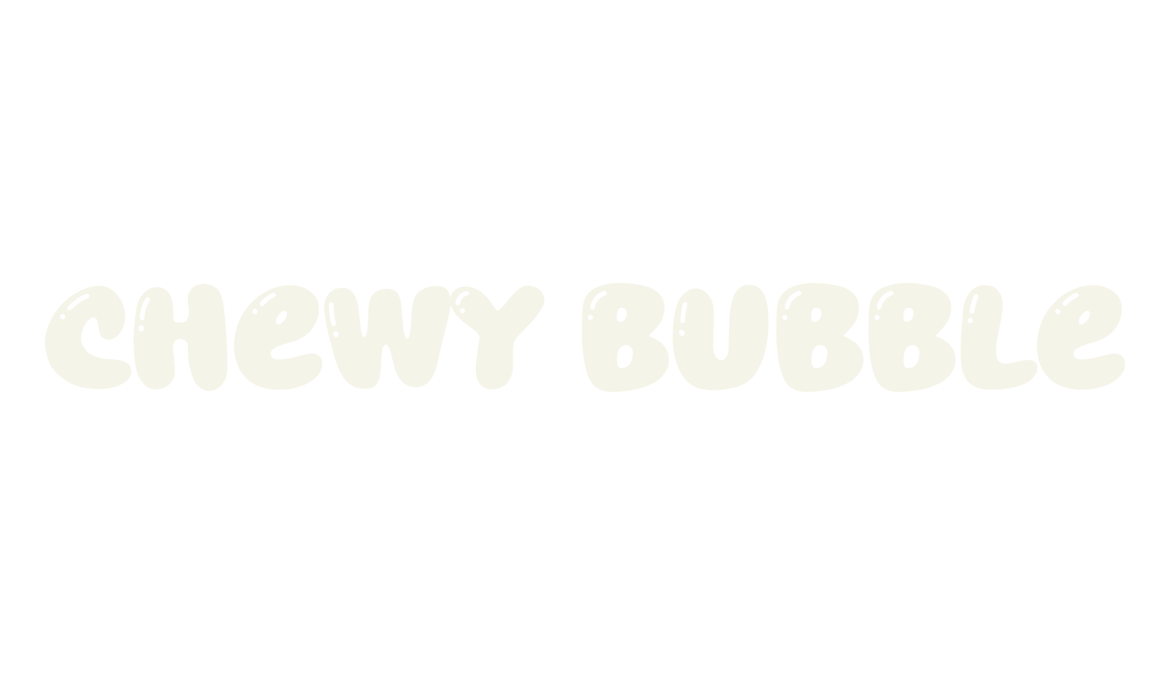Chewy Bubble, display market font preview