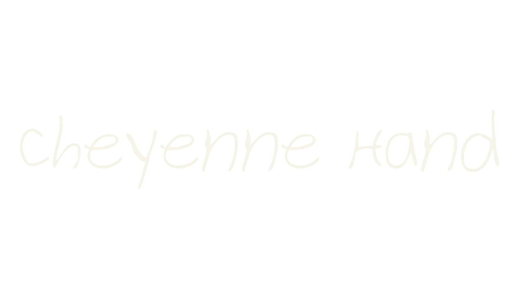 Cheyenne Hand, fashion sign font preview
