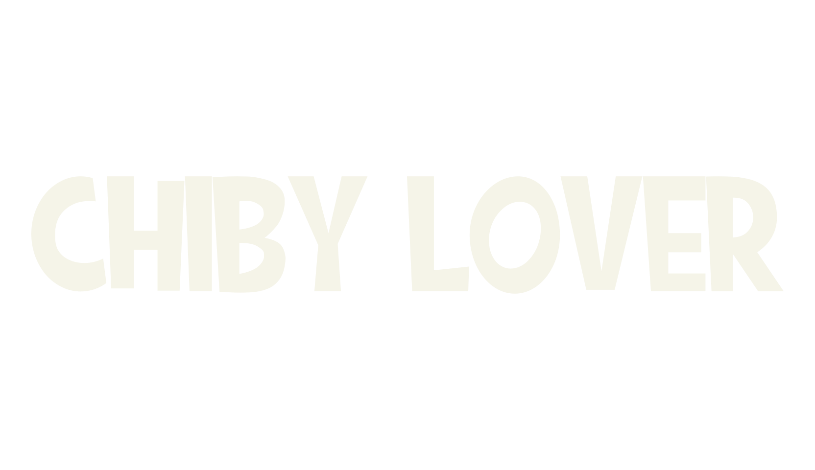 CHIBY LOVER, cool font preview