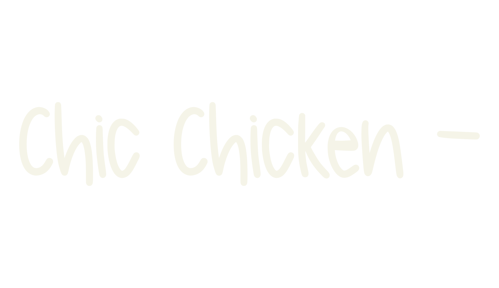 Chic Chicken -, handwriting font preview