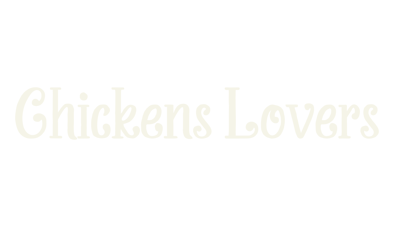 Chickens Lovers, handwritten font preview