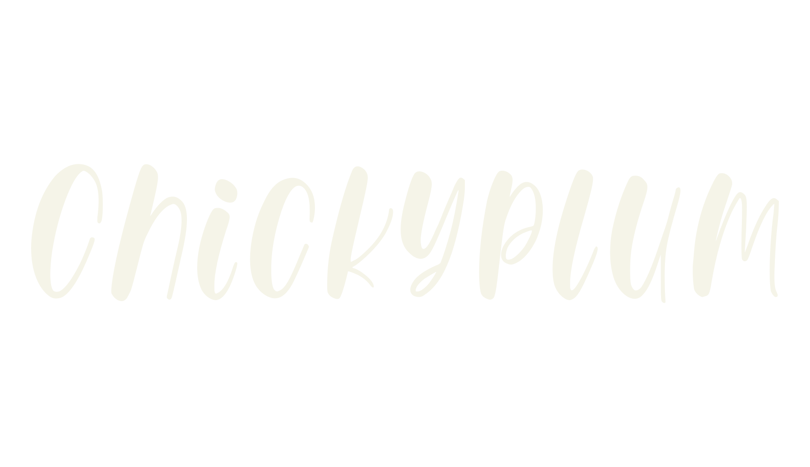 Chickyplum, typewriter font preview