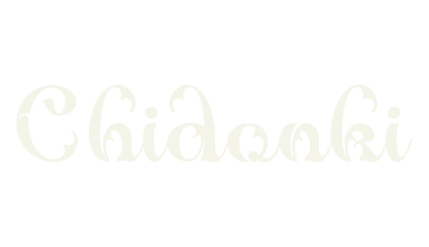 Chidonki, typography font preview