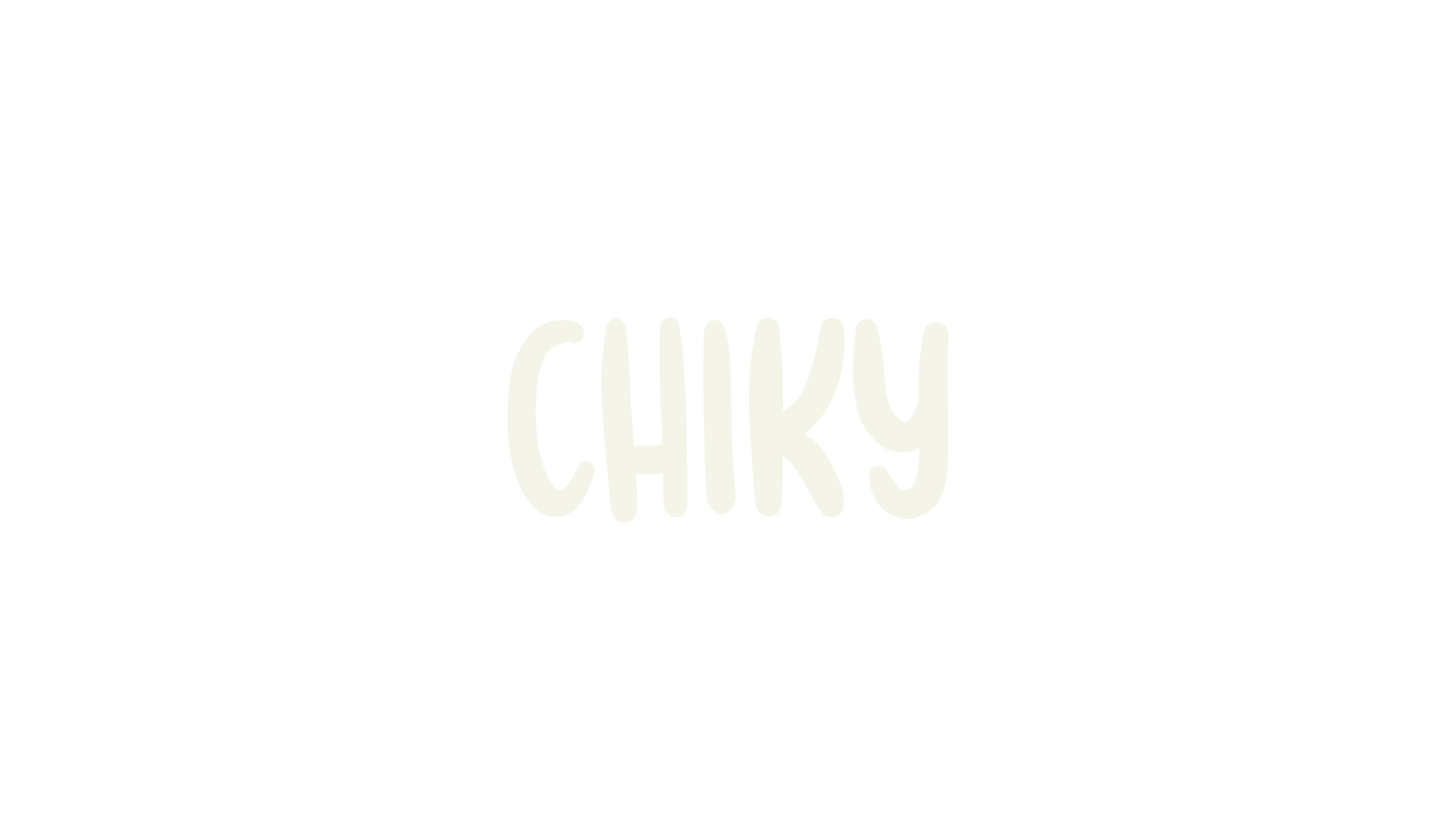 Chiky, handwritten font preview
