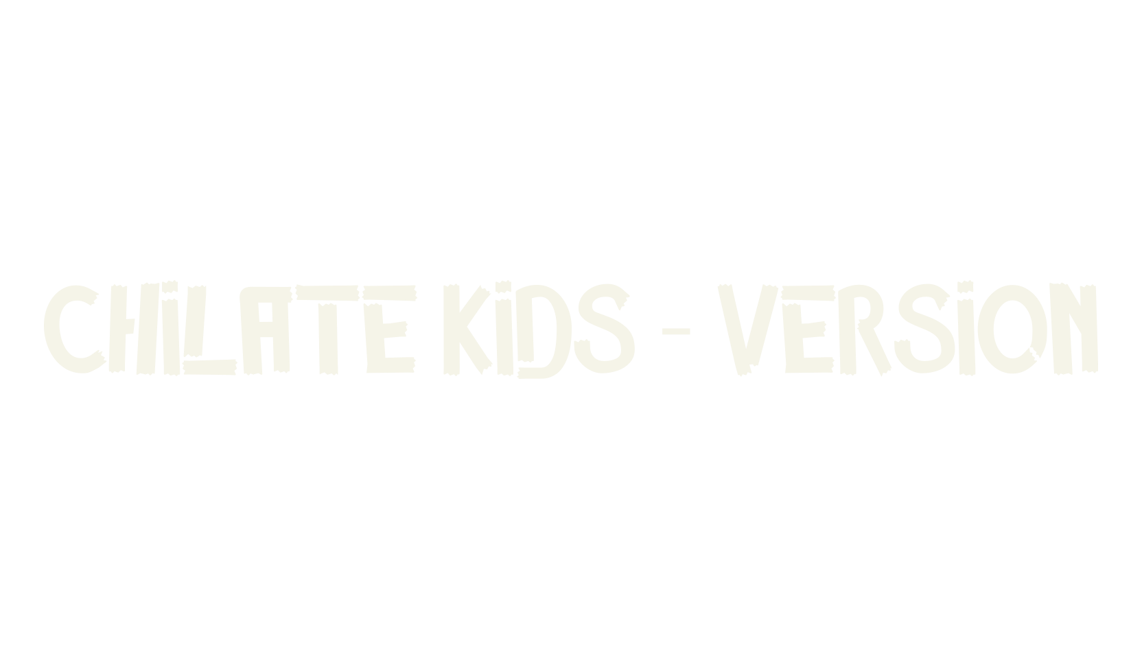 Chilate Kids - Version, handwritten font preview