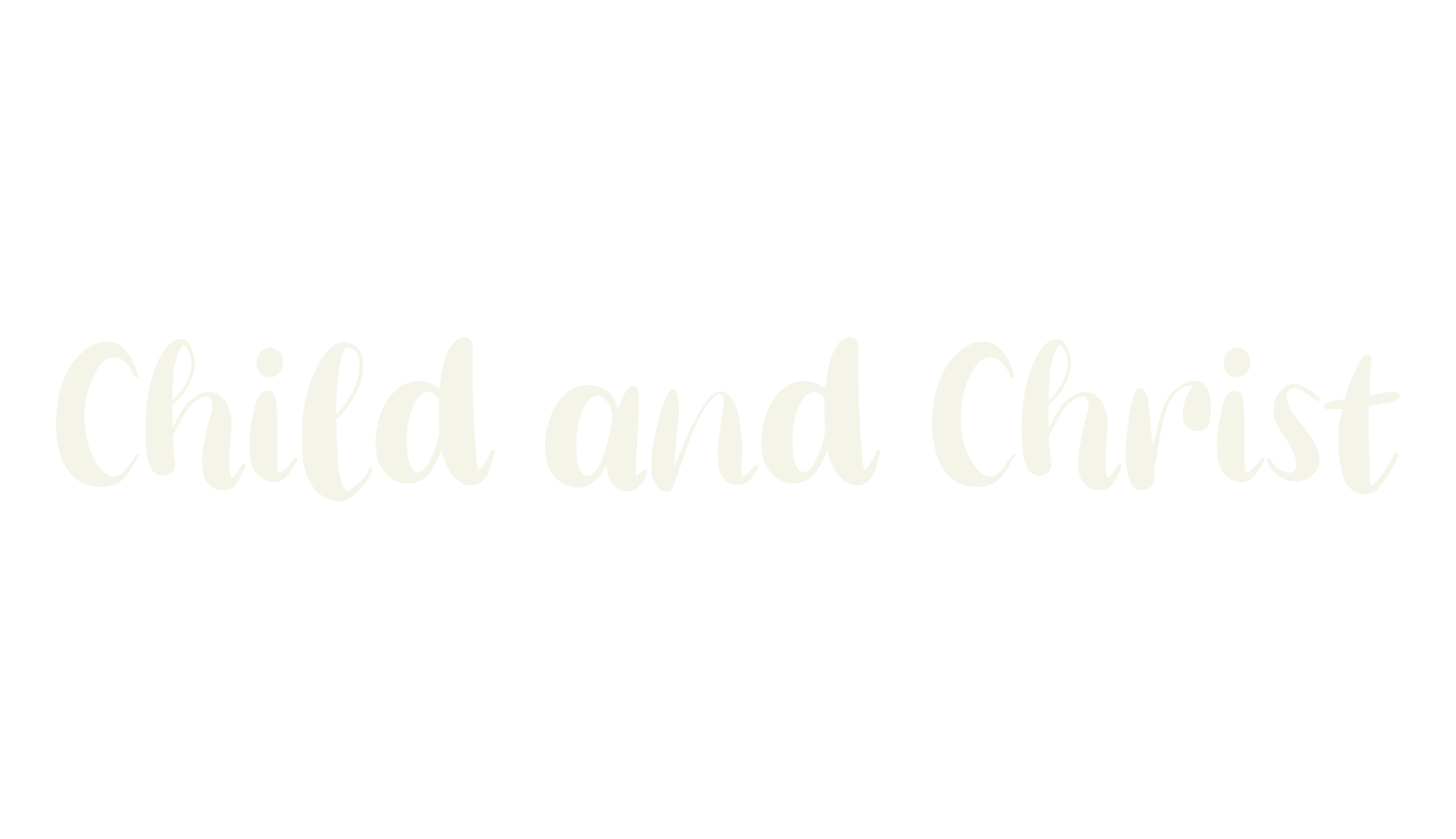 Child and Christ, children font preview