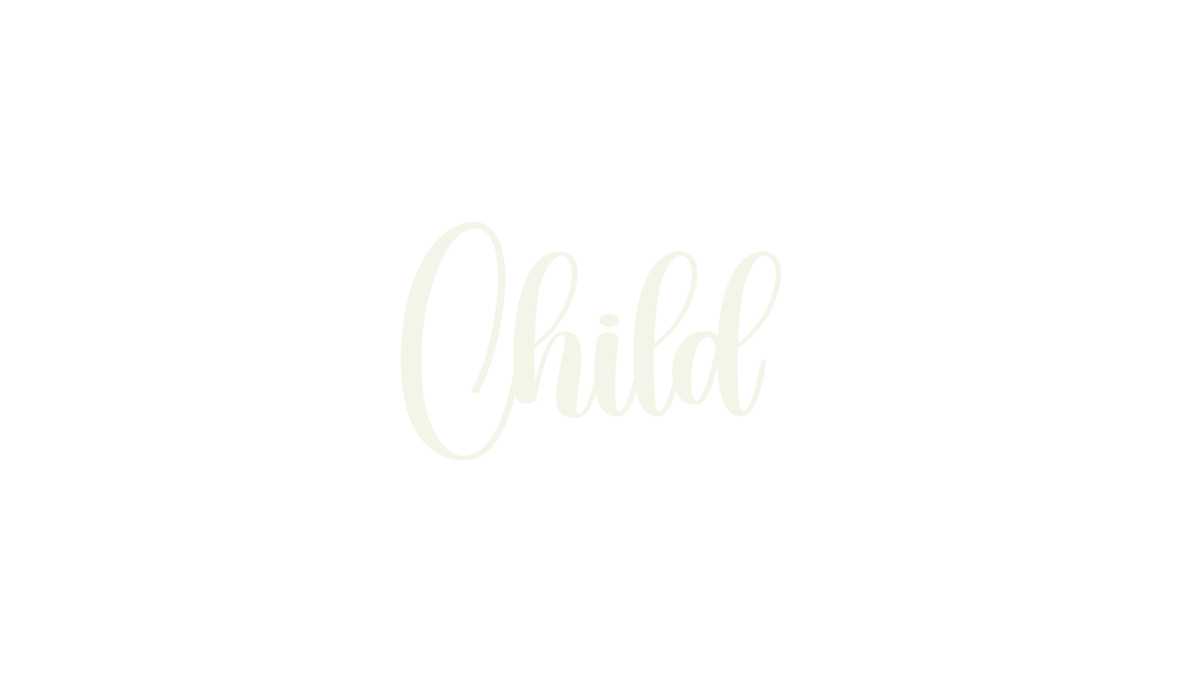 Child, fashion script font preview
