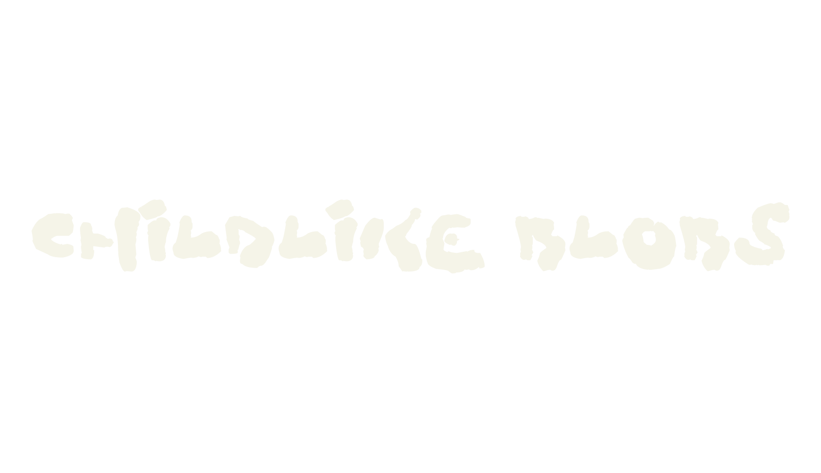 Childlike Blobs, display market font preview