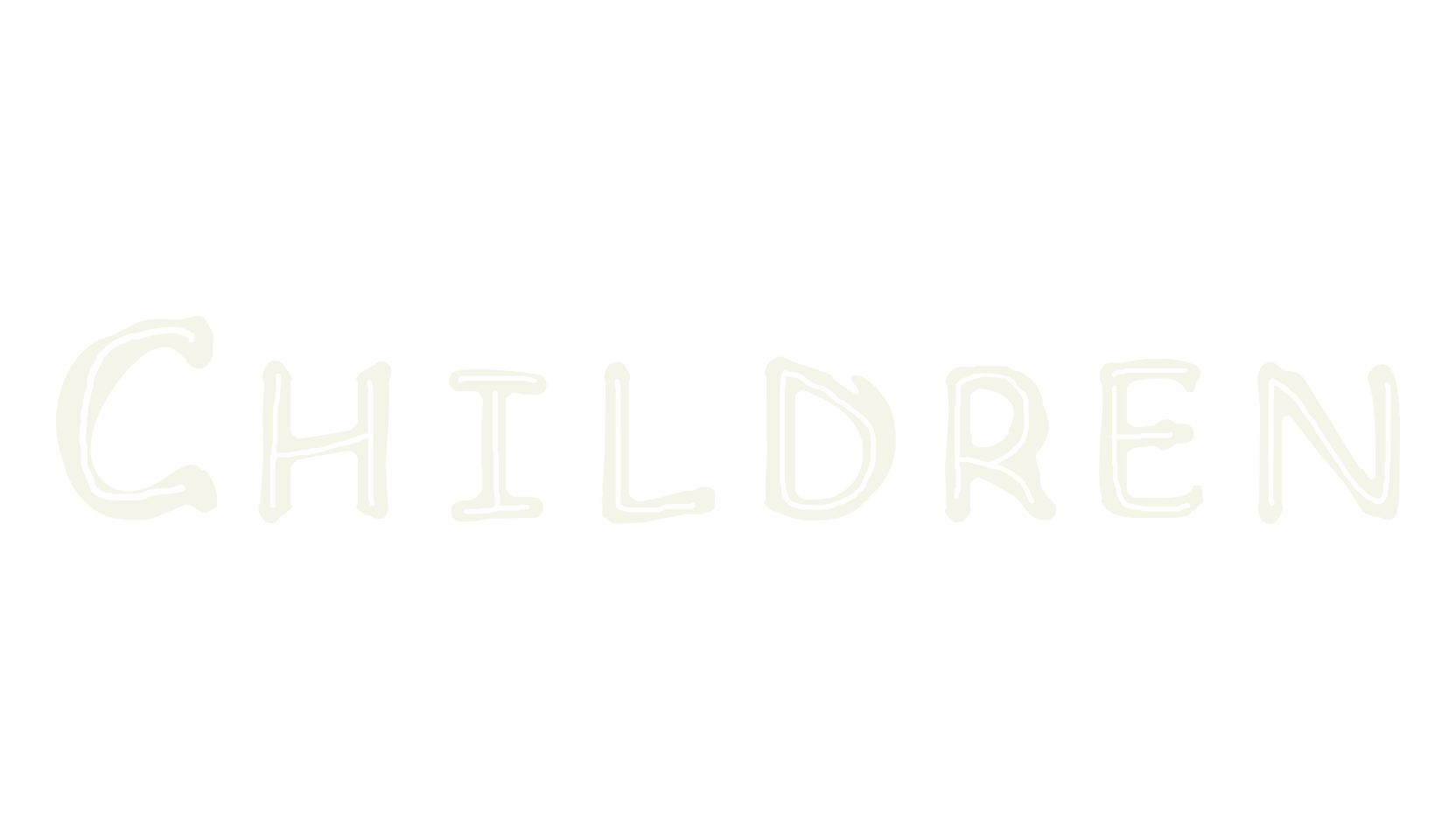 Children, handwritten font preview
