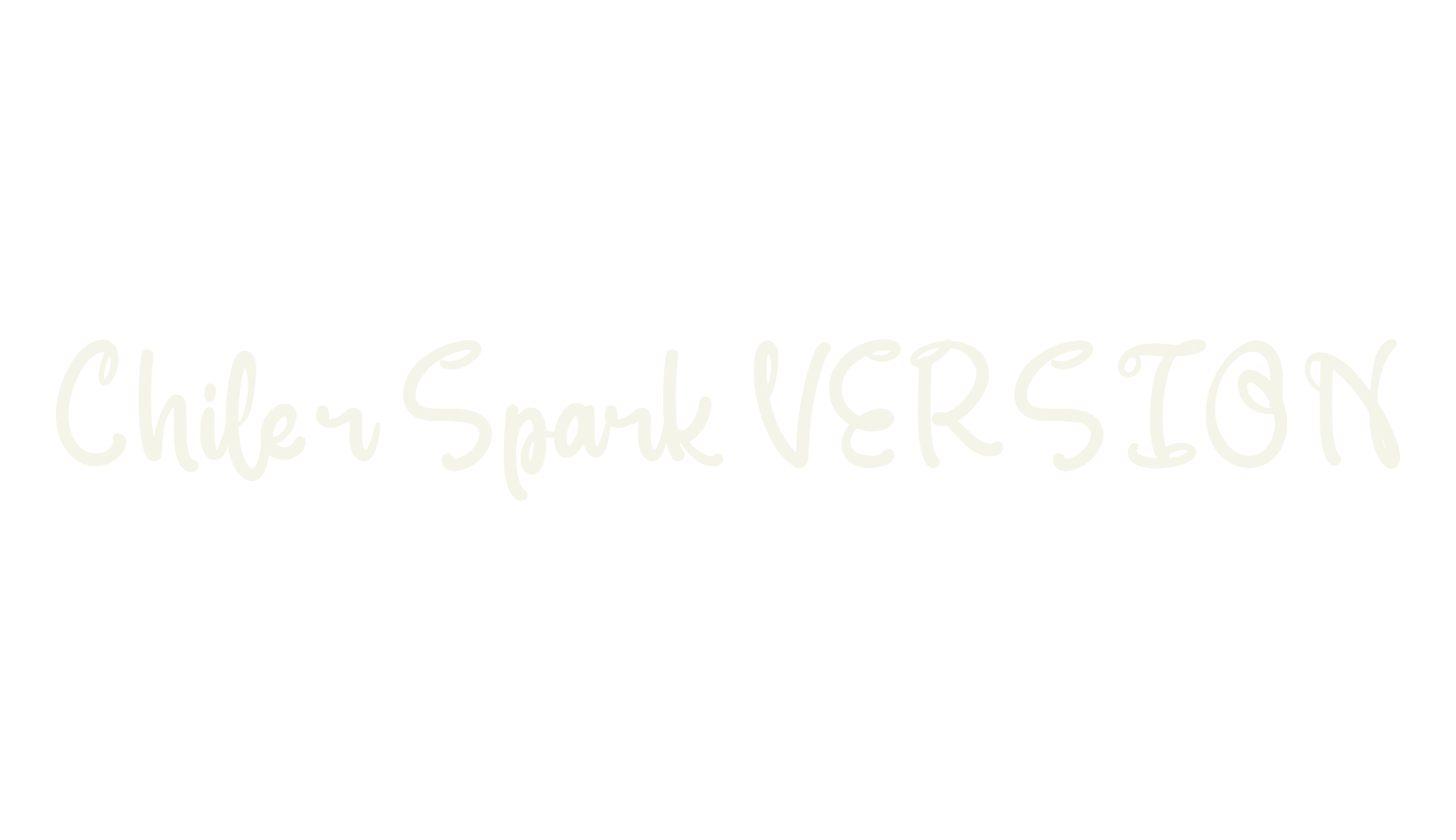 Chiler Spark VERSION, script font preview
