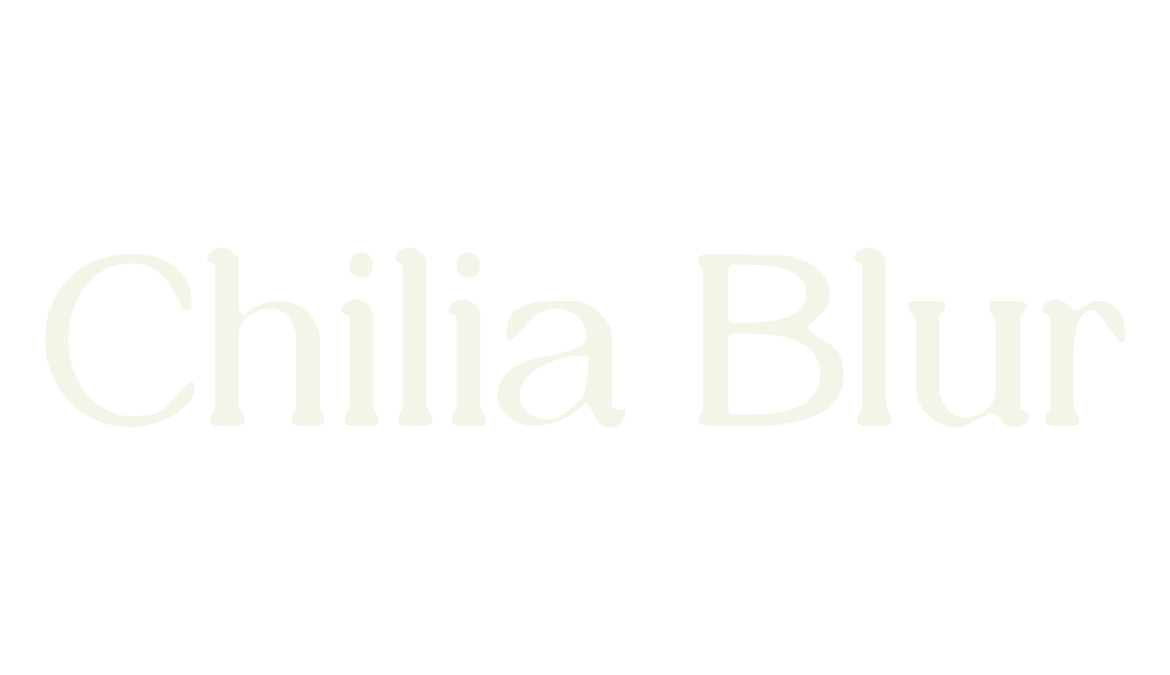 Chilia Blur, classic font preview