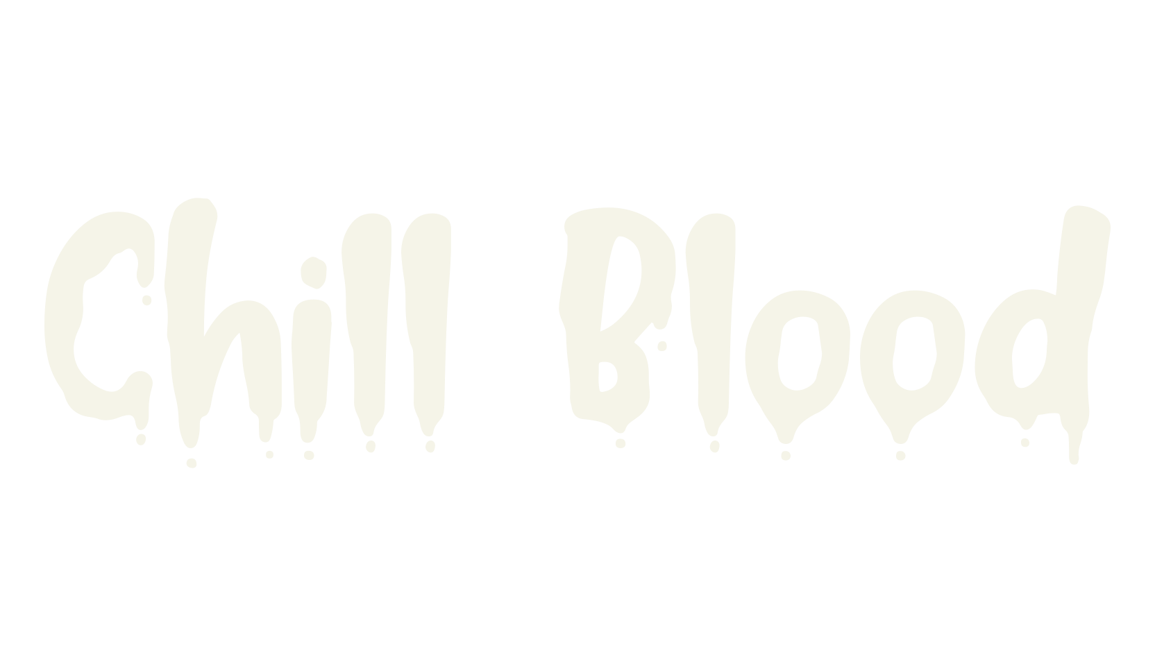 Chill Blood, blood font preview