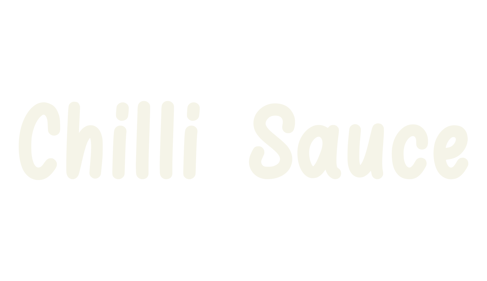 Chilli Sauce, simple font preview