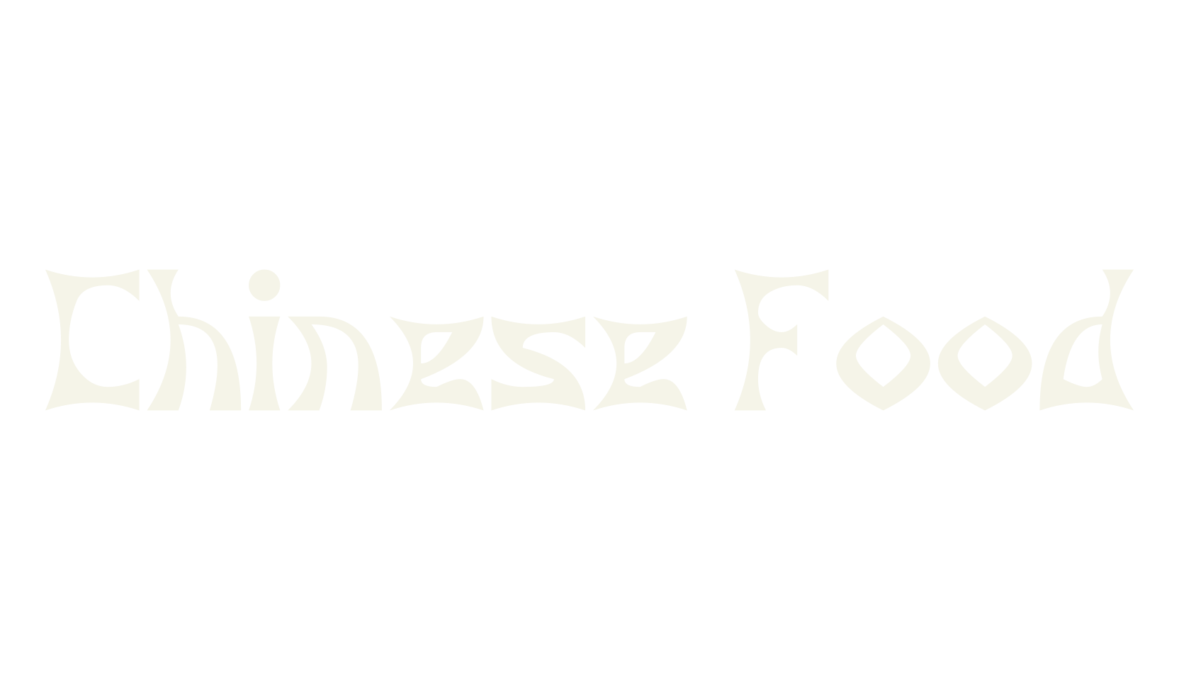 Chinese Food, display market font preview