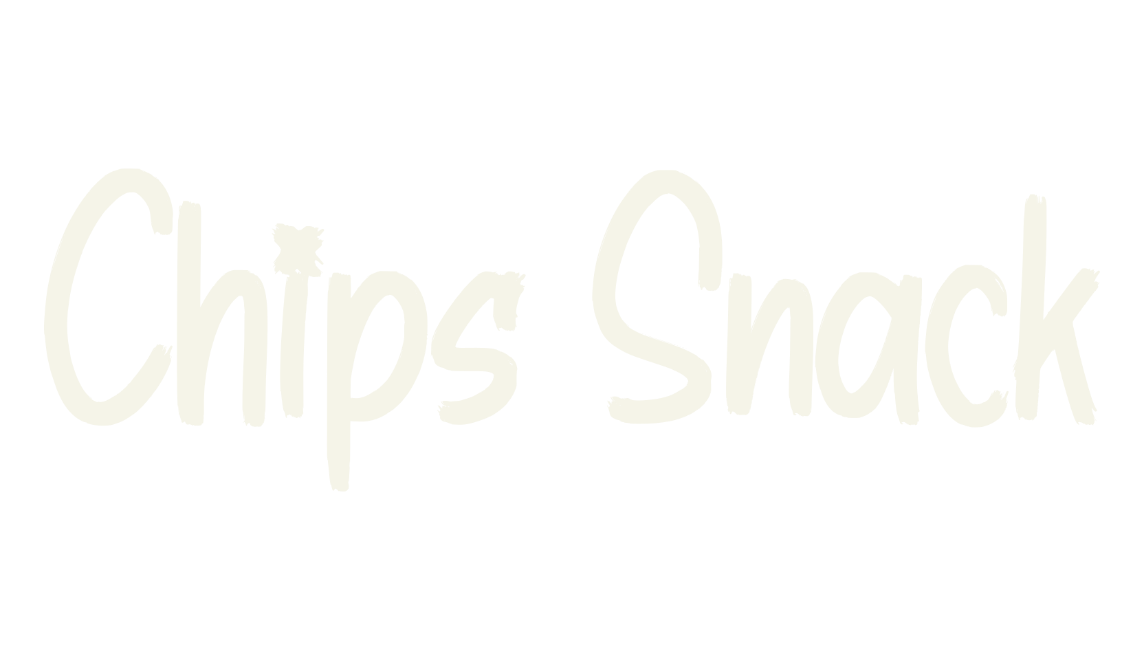 Chips Snack, handwriting font preview