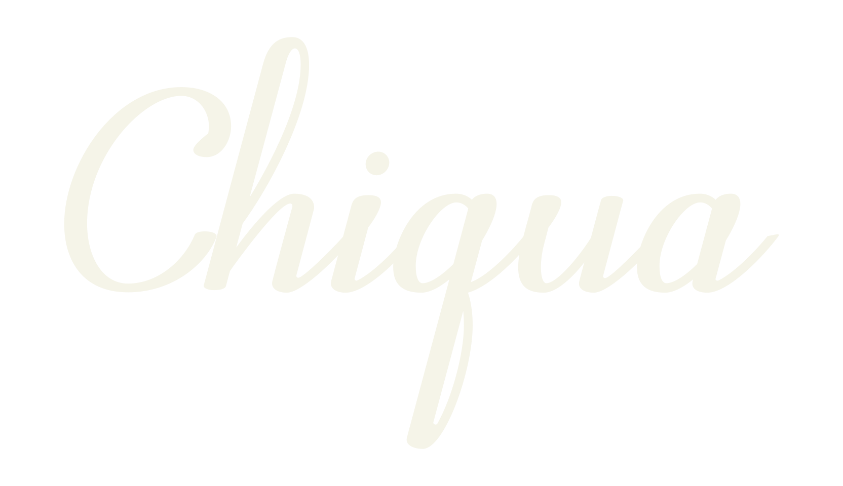 Chiqua, cursive font preview