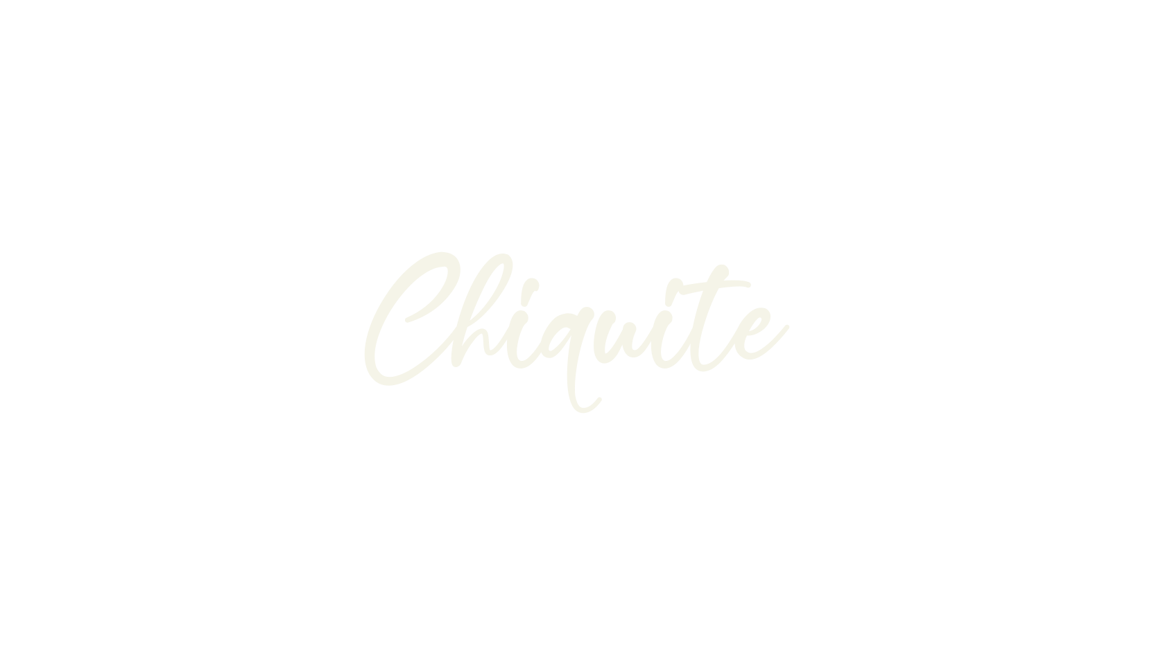 Chiquite, italic font preview