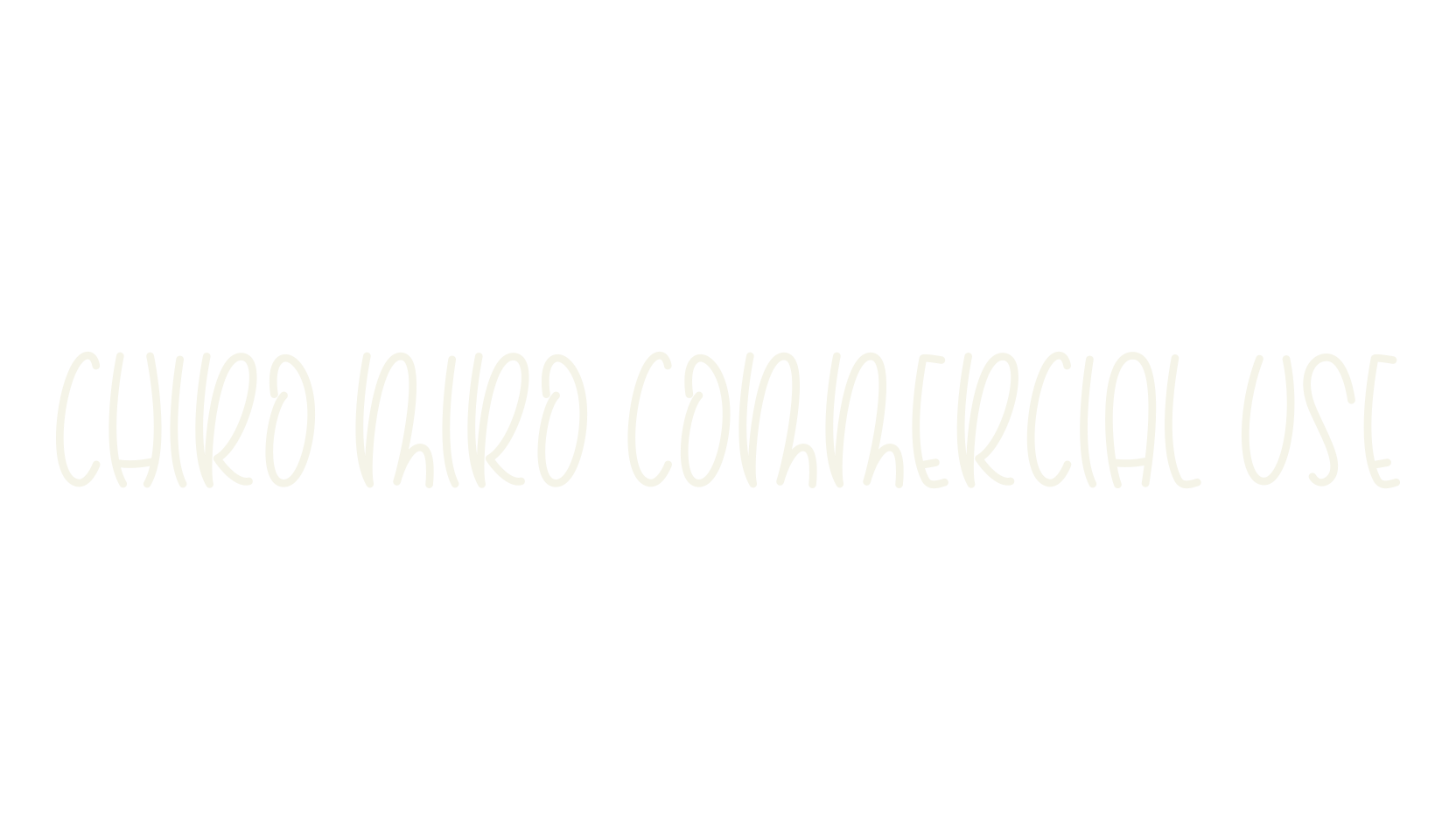 Chiro Miro Commercial Use, etsy font preview