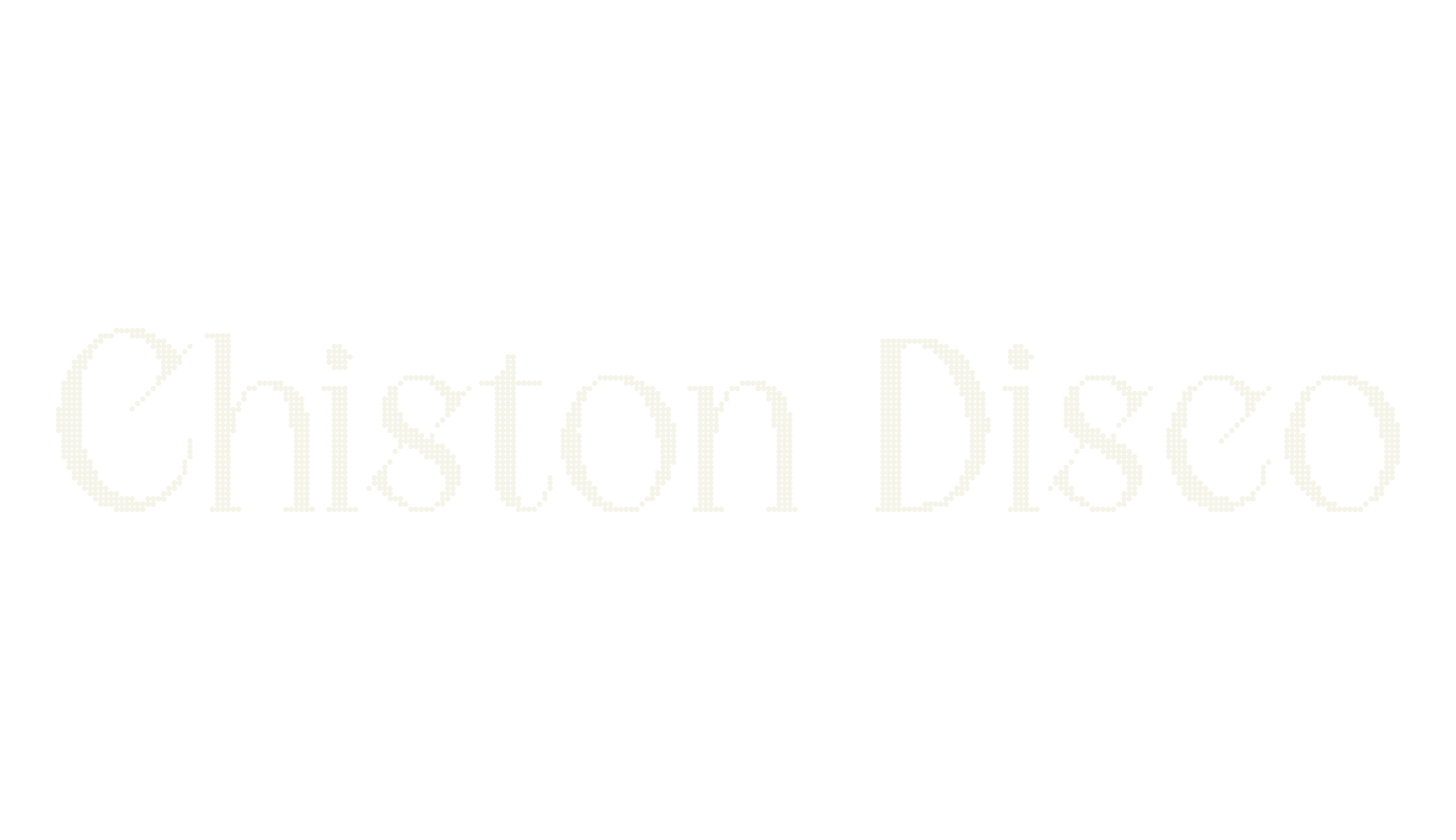 Chiston Disco, digital font preview
