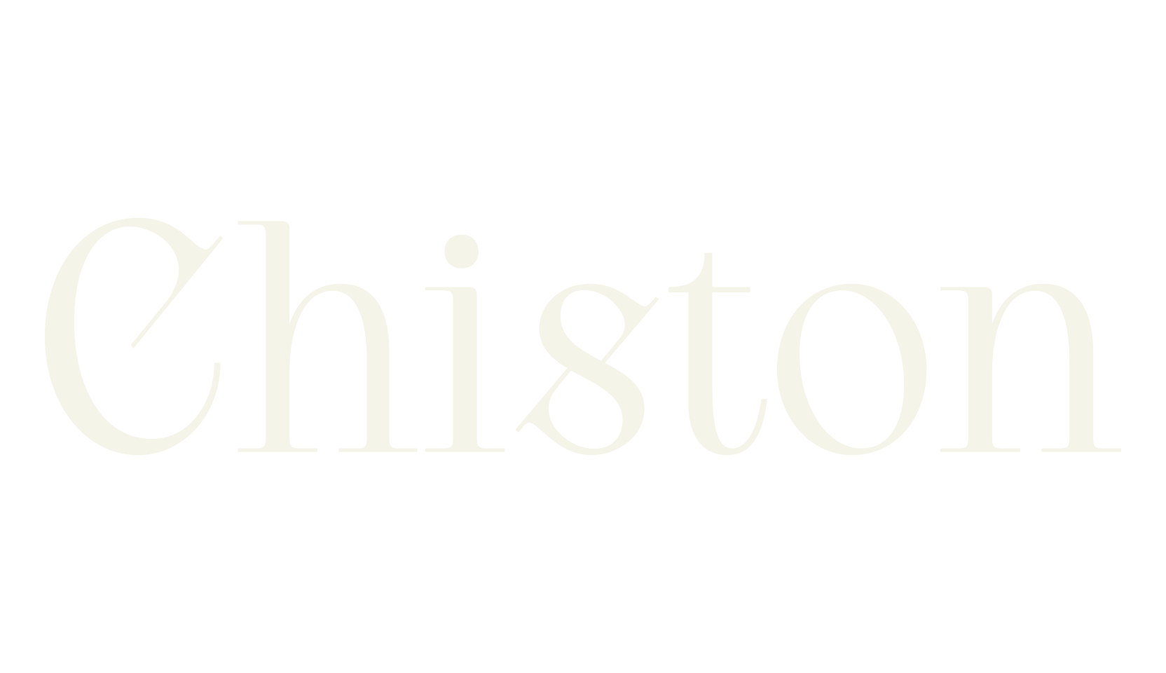 Chiston, sleek font preview