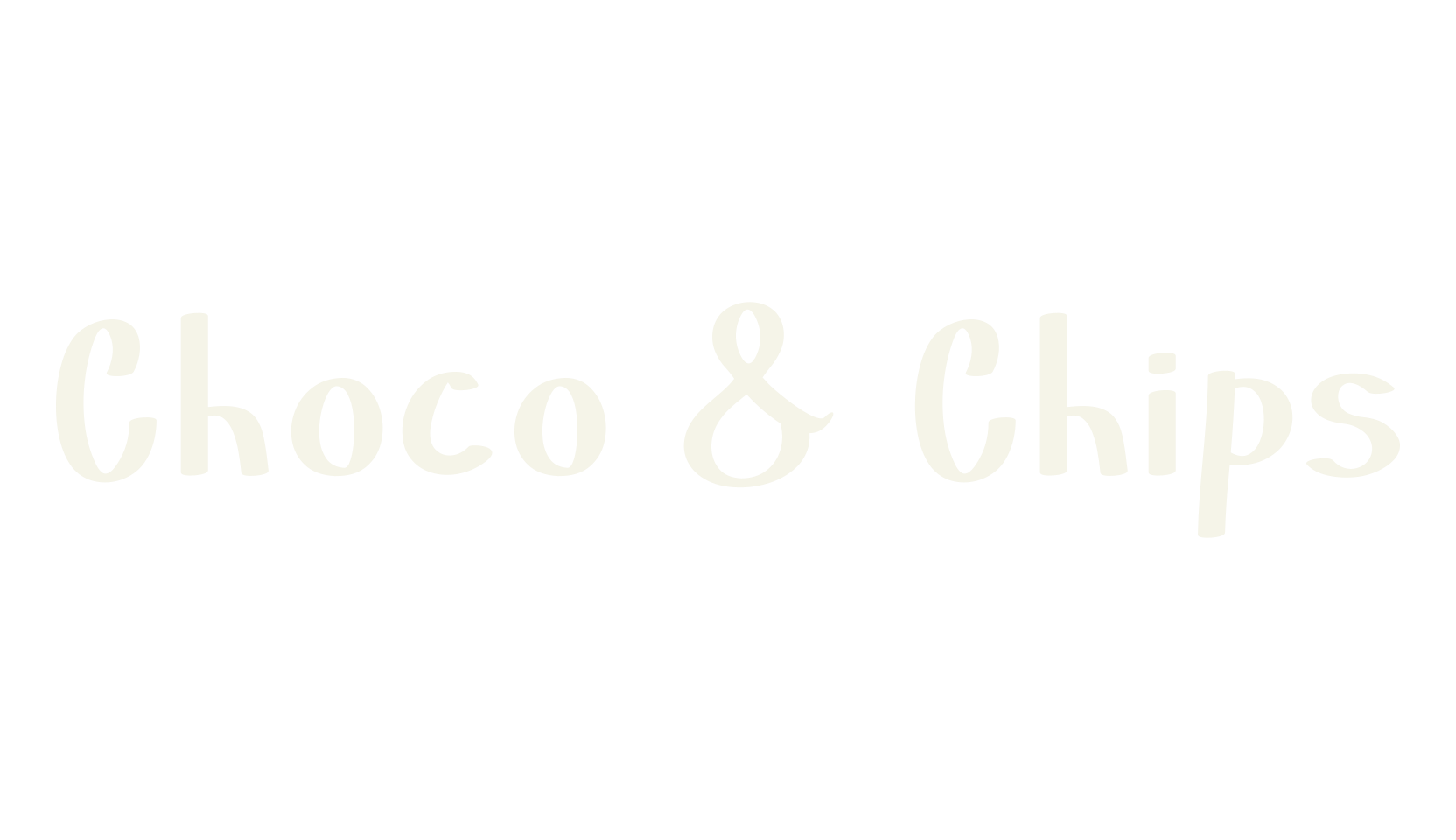 Choco & Chips, decorative font preview