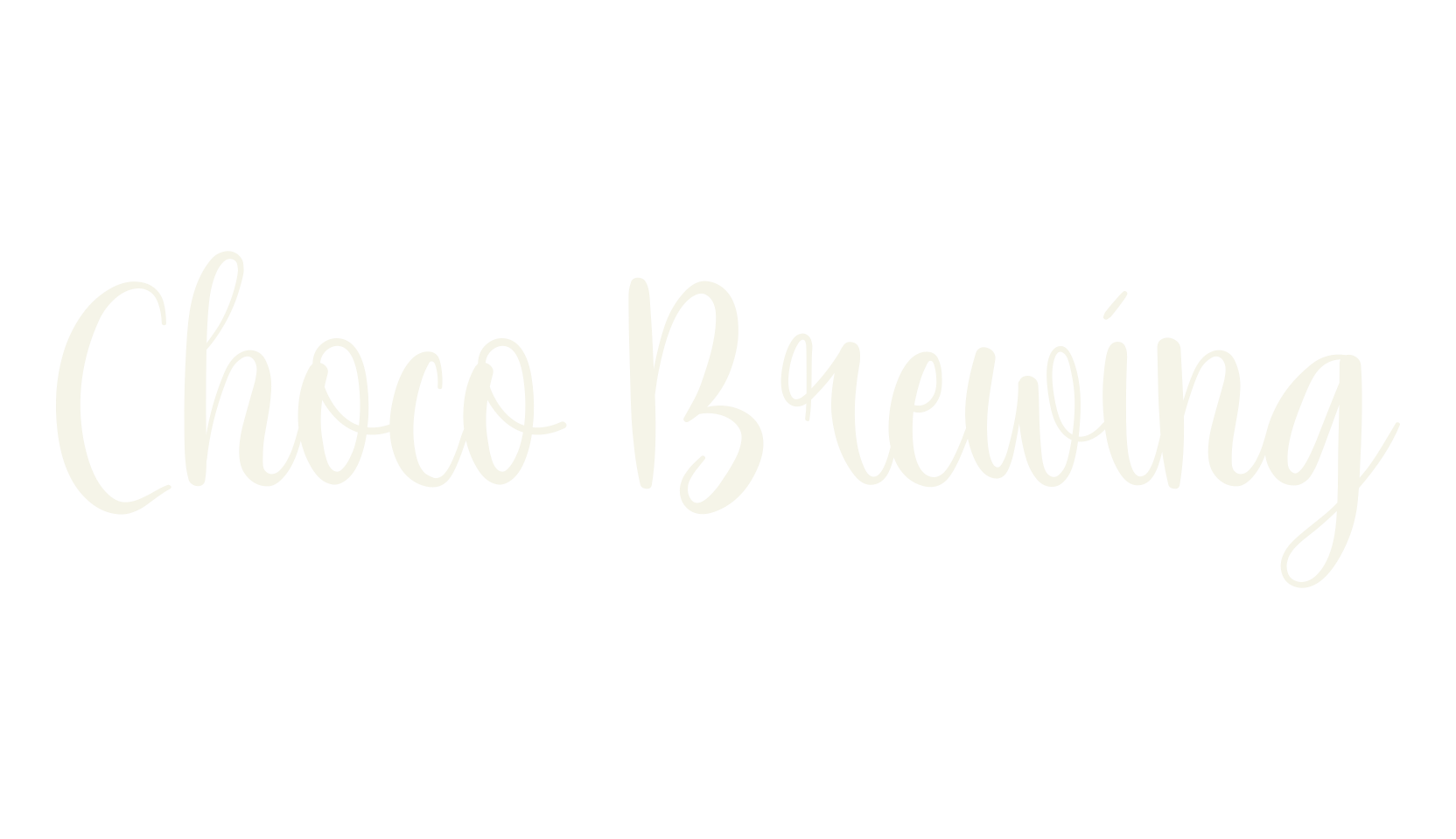 Choco Brewing, calligraphy font preview
