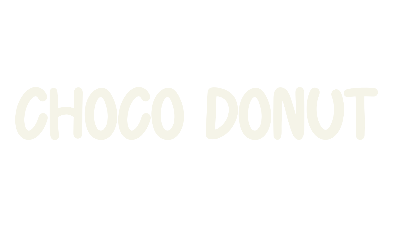 CHOCO DONUT, handwriting font preview