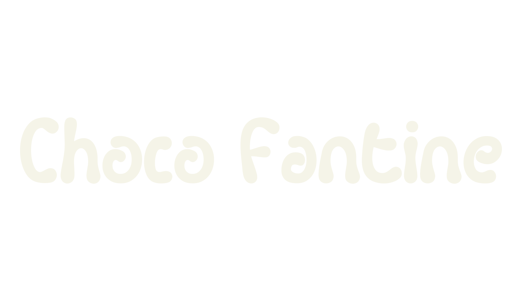 Choco Fantine, cartoon font preview