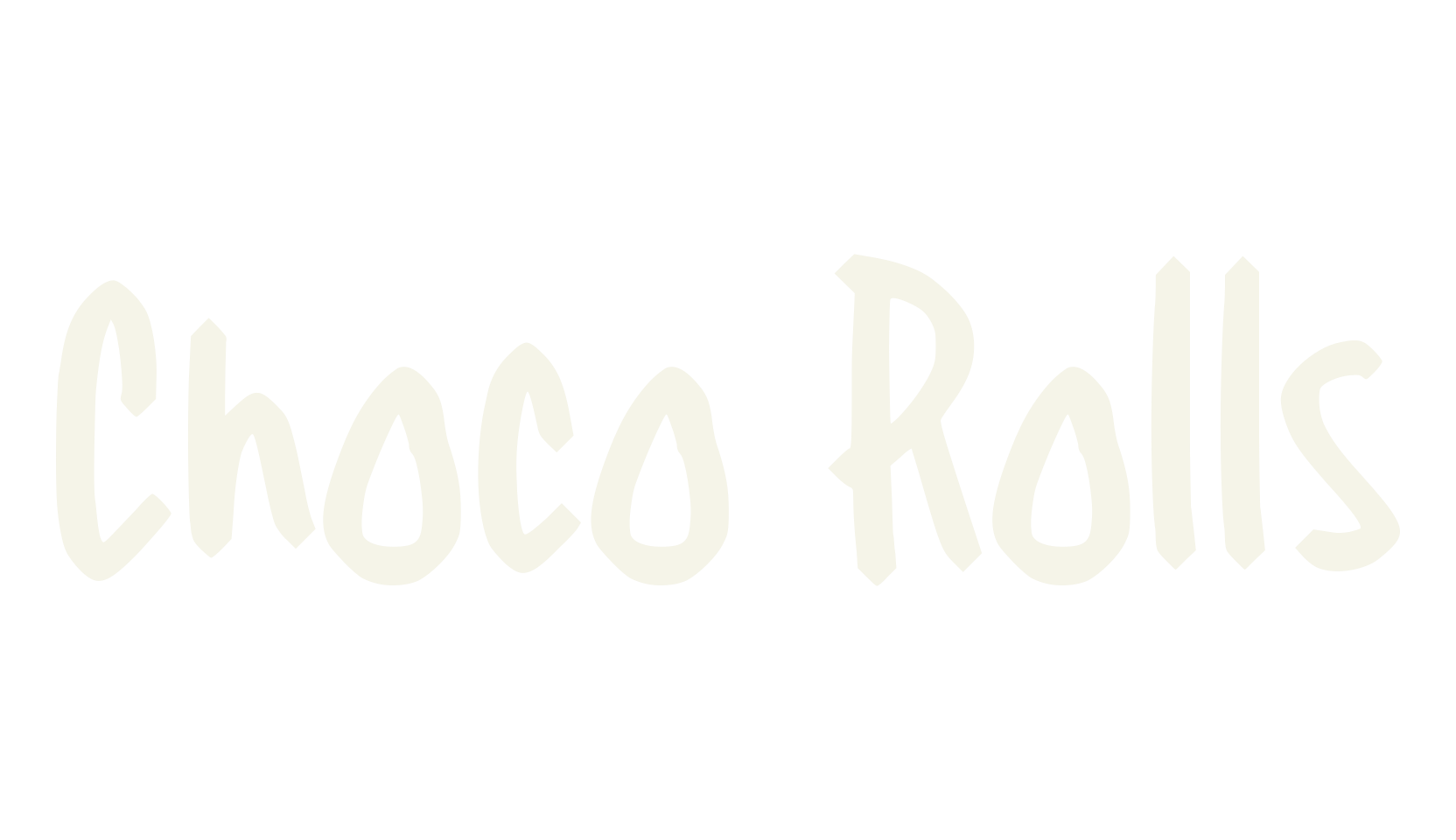 Choco Rolls, handwritten font preview