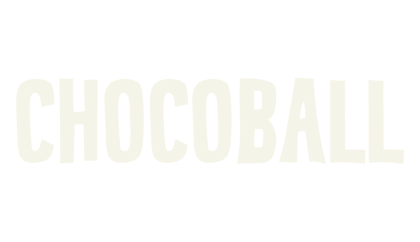 Chocoball, cartoon font preview