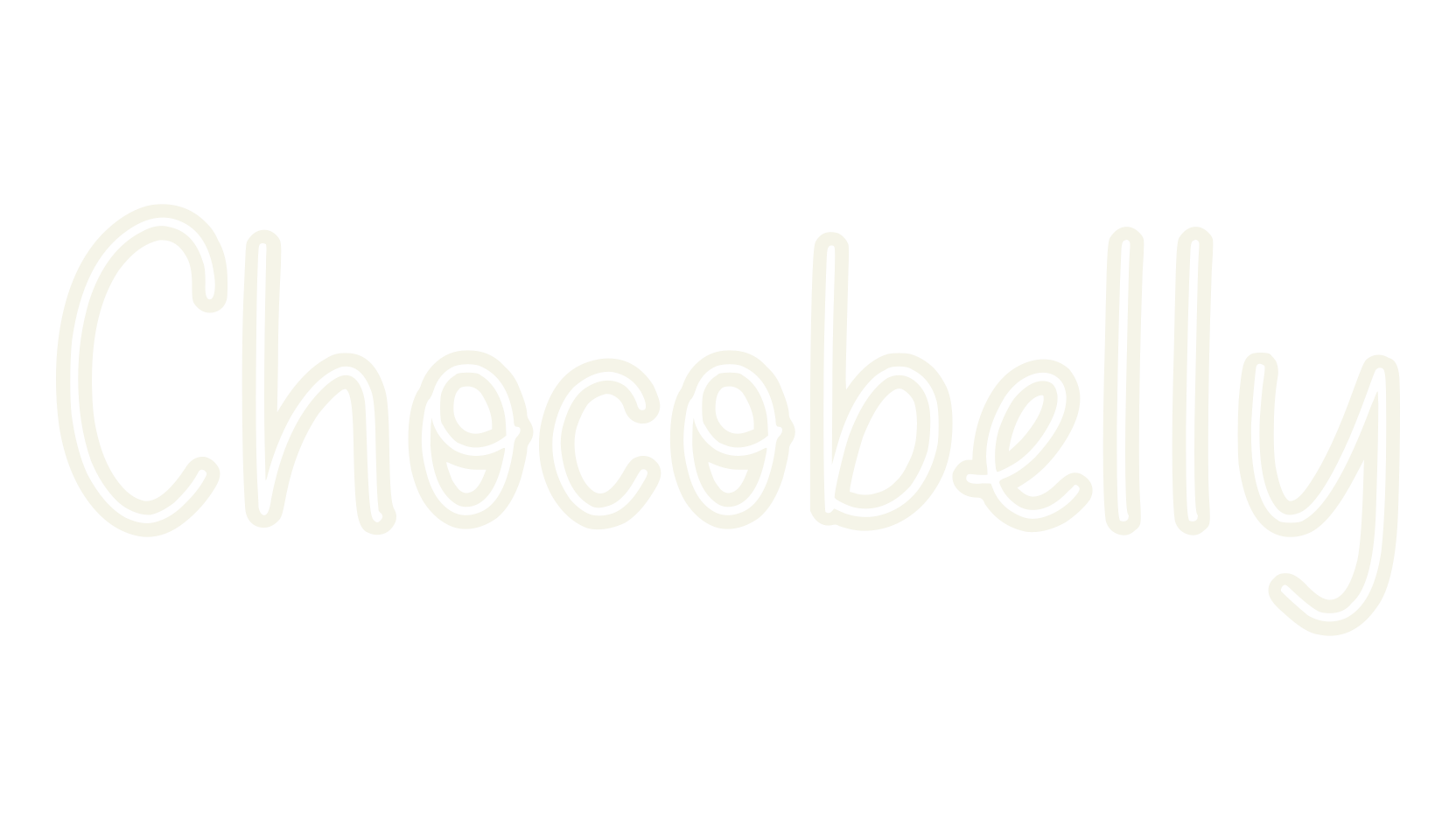 Chocobelly, fancy font preview