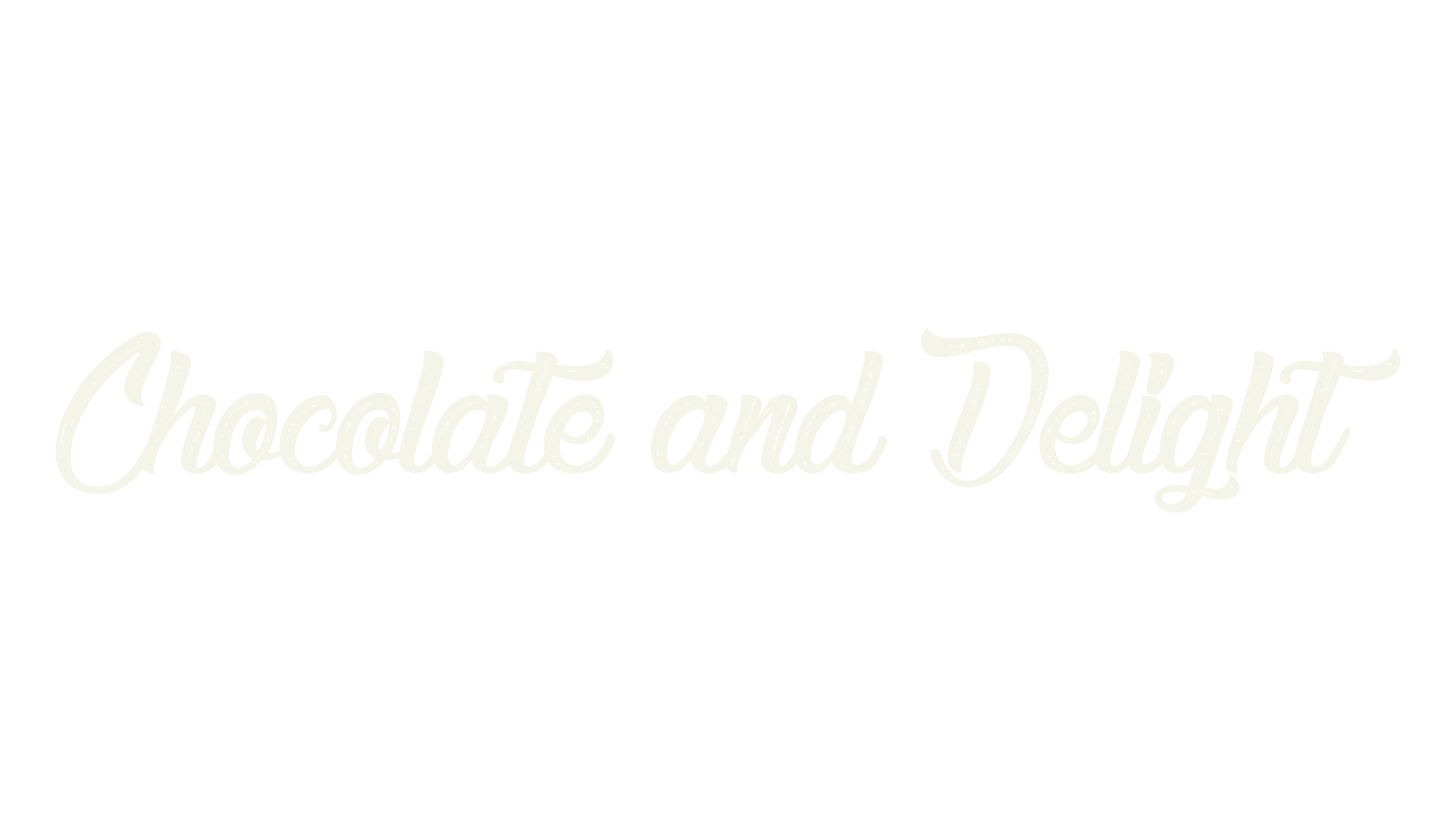 Chocolate and Delight, joined font preview