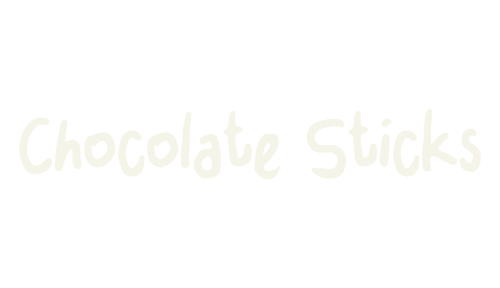 Chocolate Sticks, handwriting font preview