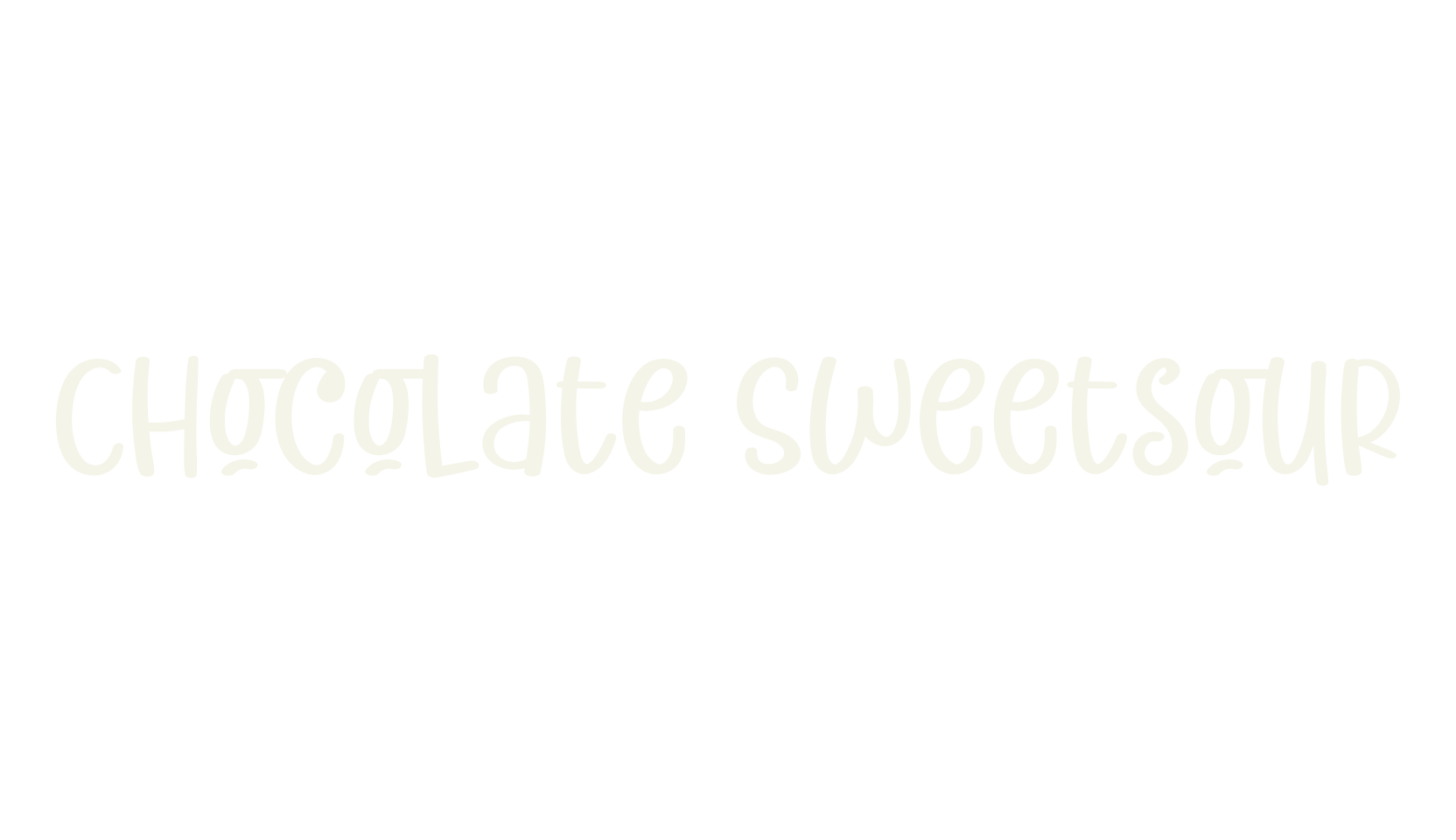 Chocolate Sweetsour, baby font preview