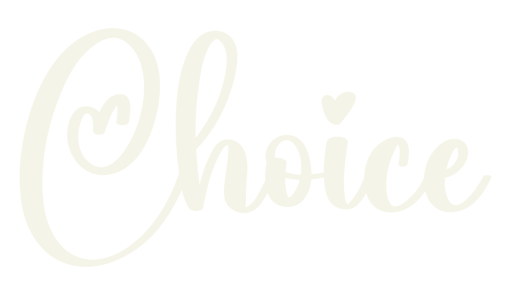 Choice, wedding font preview