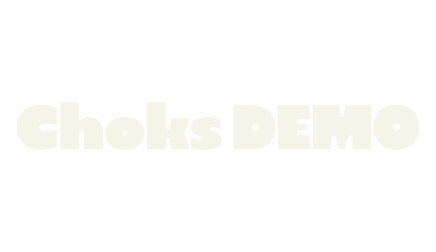 Choks DEMO, sans serif font preview