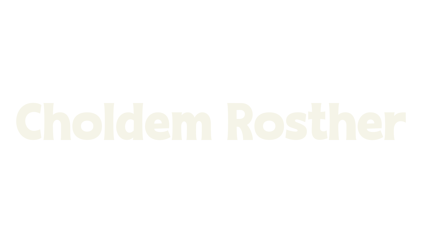 Choldem Rosther, number font preview