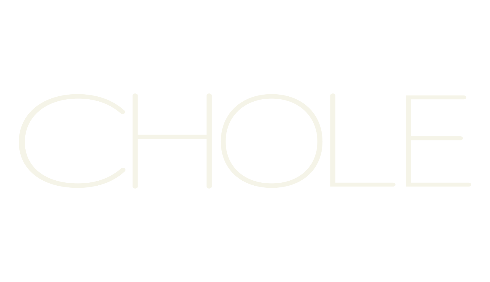 CHOLE, thin font preview