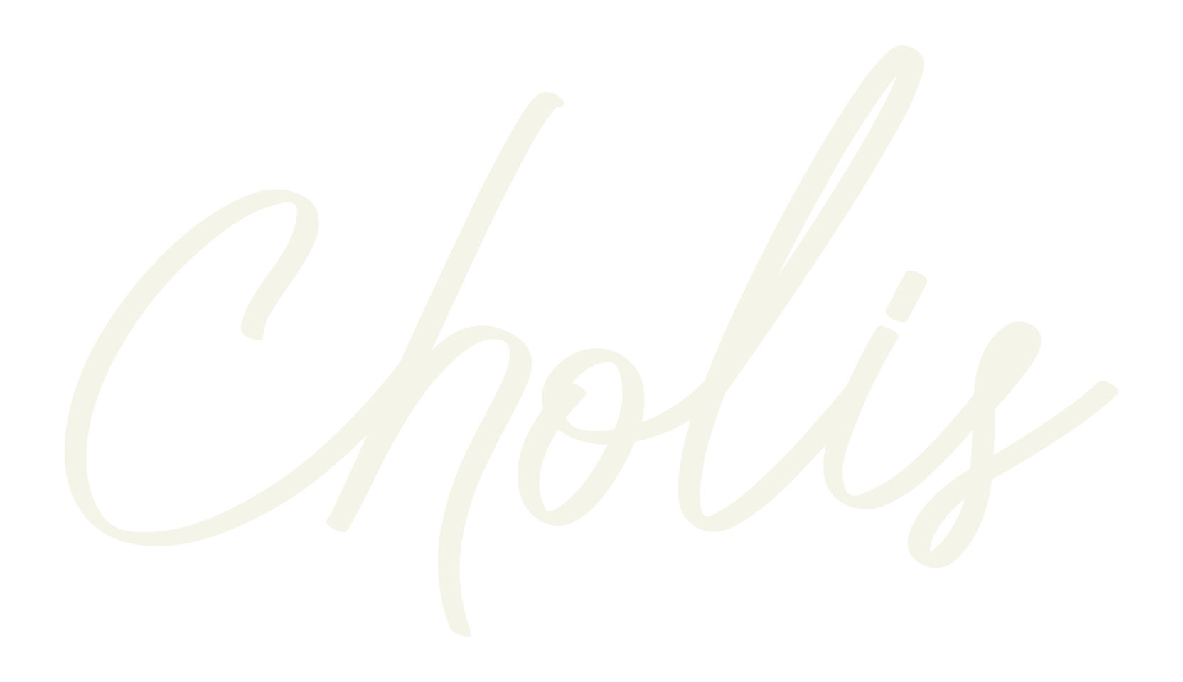 Cholis, cursive font preview