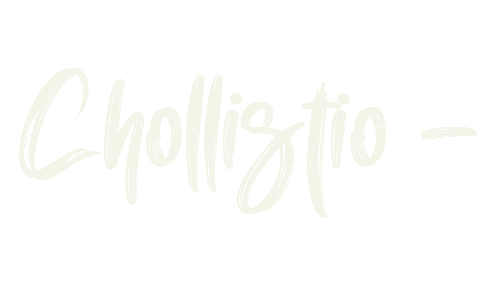 Chollistio -, design font preview